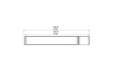 Ecosmart Fire Flex 104RC.BXR Right Corner Fireplace Insert - Black Finish / Black Burner - ESF.FX.104RC.BXR.B
